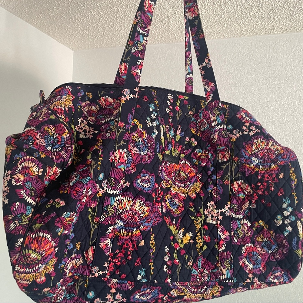 Vera Bradley Large Duffel Bag Midnight wildflowers